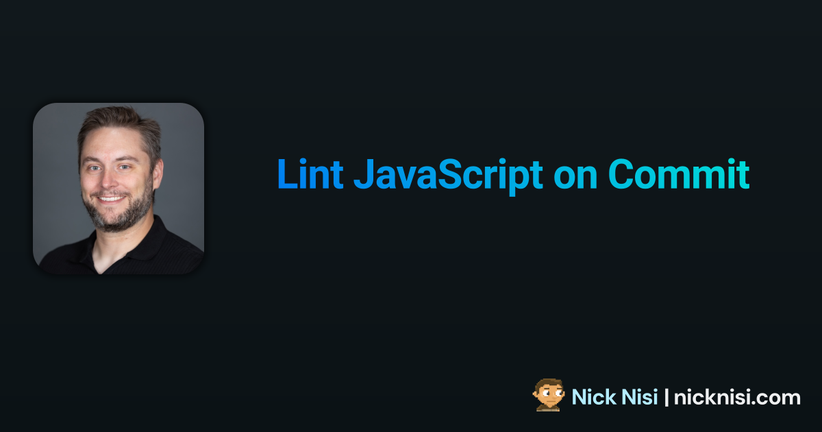 Lint JavaScript on Commit