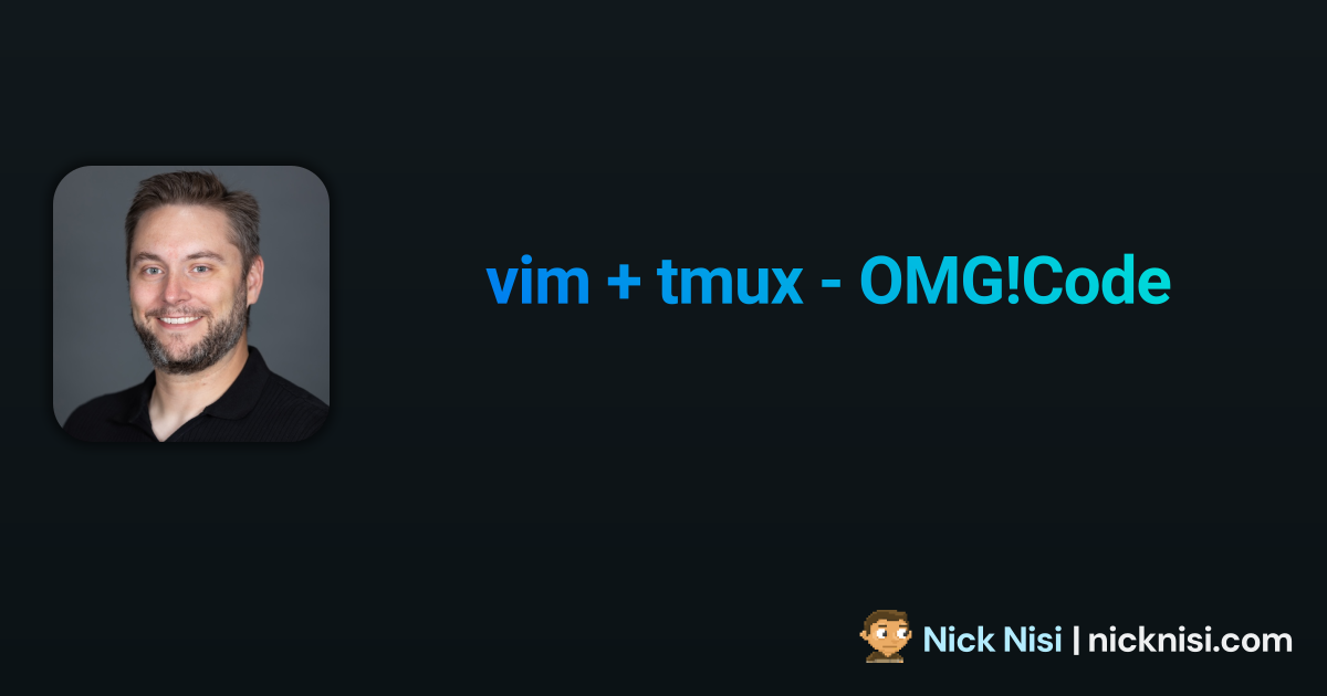 vim + tmux - OMG!Code